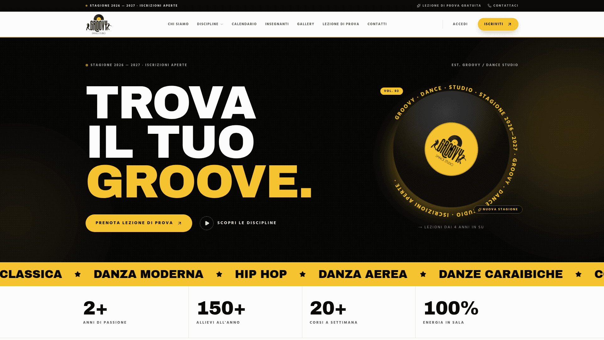 Anteprima del sito Groovy Dance Studio