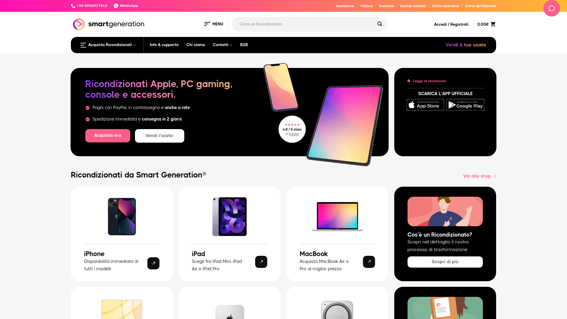 Anteprima del sito Smart Generation