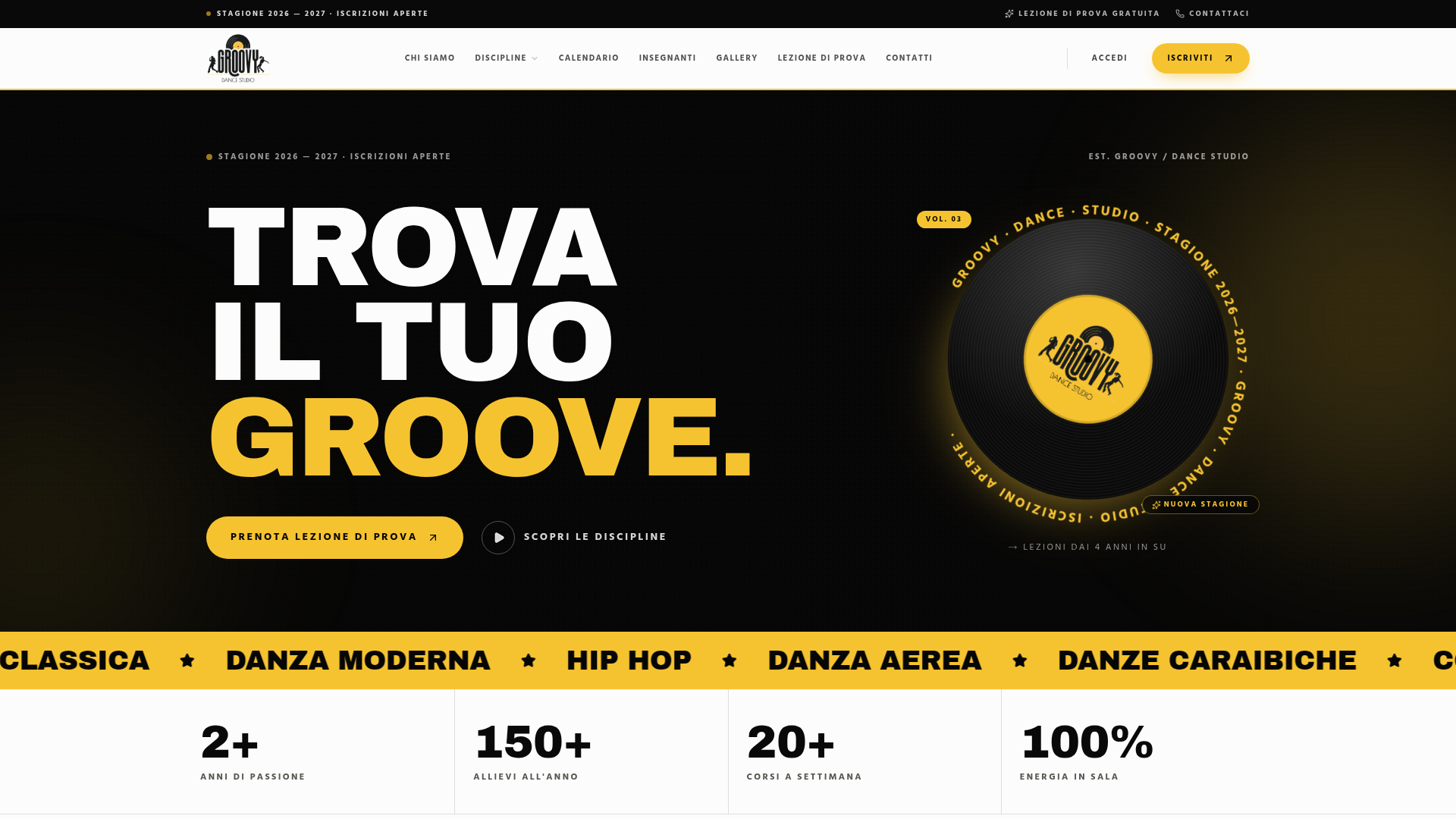 Anteprima del sito Groovy Dance Studio